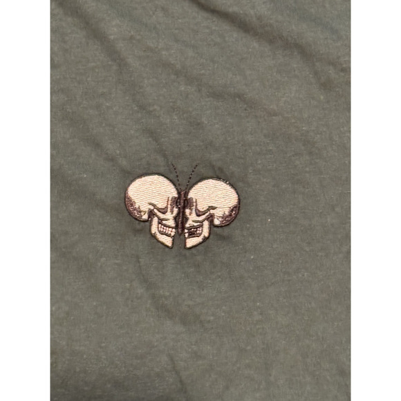 Eighty Eight T- Shirt Green Skulls Graphic Short Sleeve Logo - Men's S - Picture 4 of 5